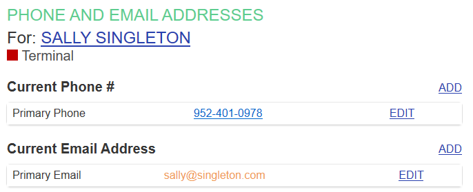 phone number for em client email